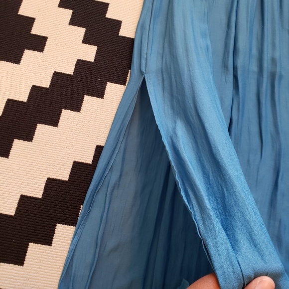 Zara Basic Maxi Dress (Blue) - Picture 5 of 8